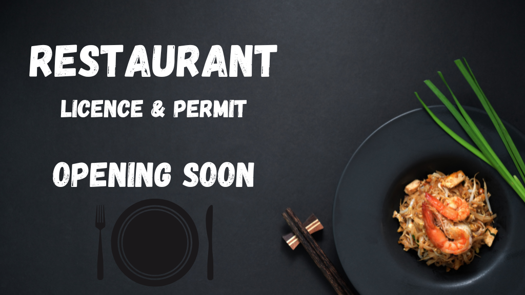 Restaurant owner reviewing licence and permit documents, essential steps to start a restaurant.