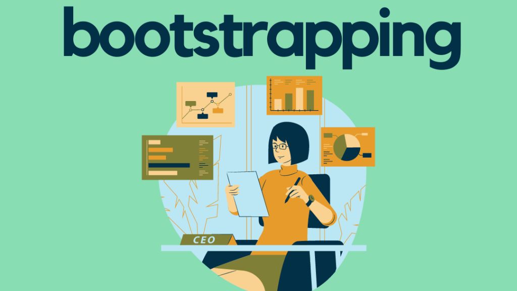 Bootstraping or self-funding method to run a business without external investors.