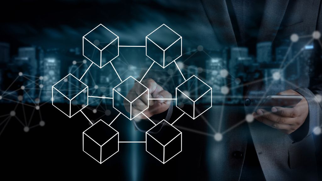 The concept of centralization and decentralization in blockchain; a comparison of data management and power distribution.