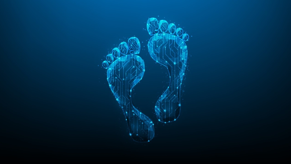 What is a digital footprint and how does it track the online activities of internet users?