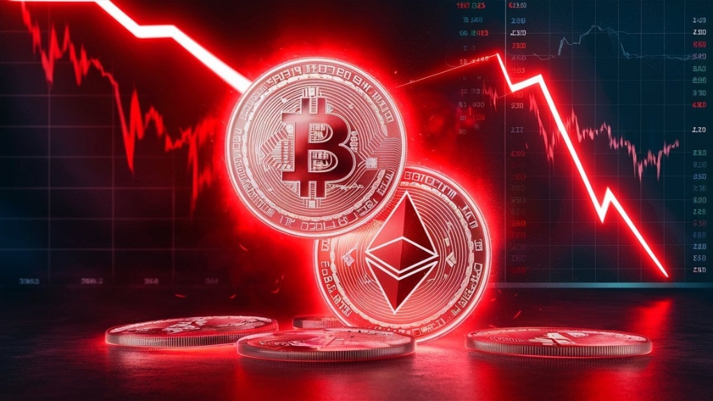 Cryptocurrency: A symbolic image of a digital financial medium that is risky for investment