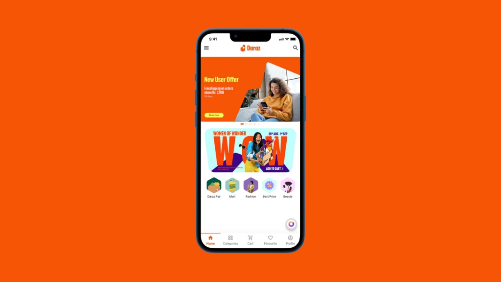 A symbolic image of South Asia's leading e-commerce platform